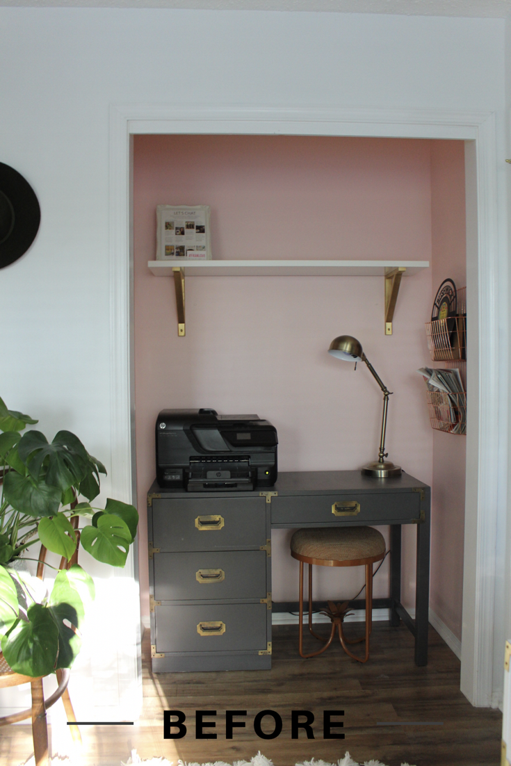 Pink Office Nook